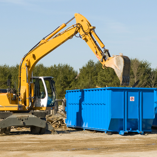 how does a residential dumpster rental service work in Erwin